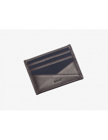 M/S Cardholder – Navy/Dark Brown